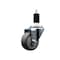 Service Caster 3'' SS Thermoplastic Rubber Wheel Swivel 1-3/8'' Expanding Stem Caster SCC-SSEX20S314-TPRB-138 - alternate 1